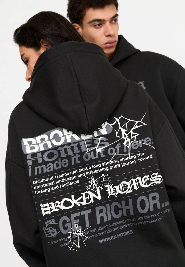 Multiply Spparel Oversize Zip Hoodie CUSTODY Black Soda Washed Bis zu 65% Rabatt
