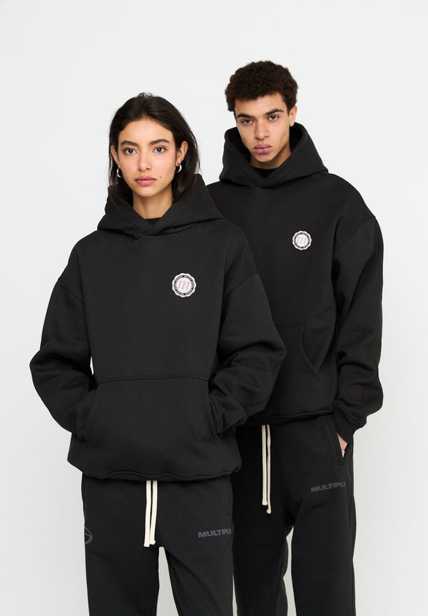 Multiply Spparel Oversize Hoodie SEPARATION Black Soda Washed Nur für heute