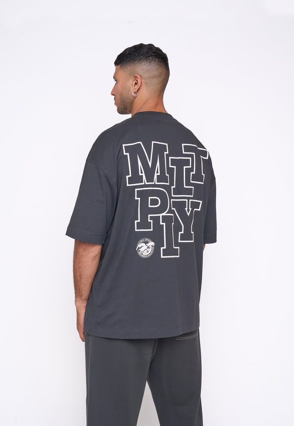 Multiply Spparel Oversize T-Shirt ELISION Black Soda Vierteljährliche Förderung