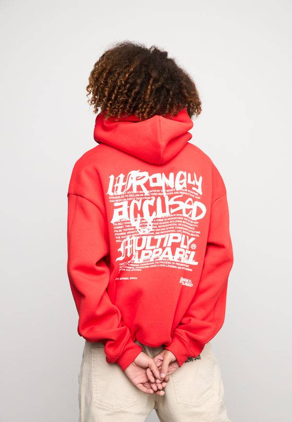 Multiply Spparel Oversize Zip Hoodie TRIAL Flame Scarlet Angebote