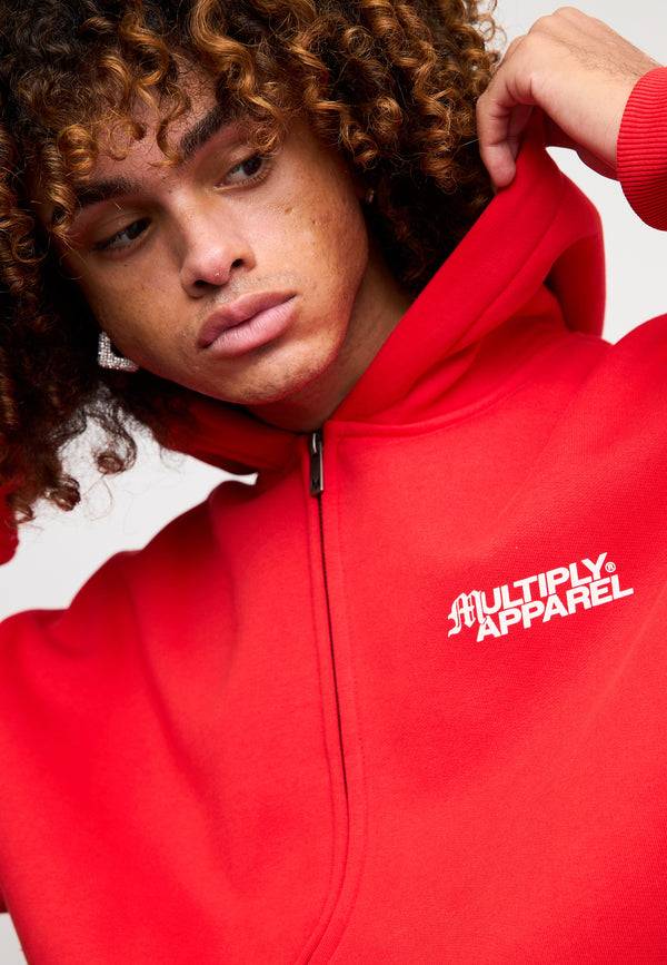 Multiply Spparel Oversize Zip Hoodie TRIAL Flame Scarlet Angebote
