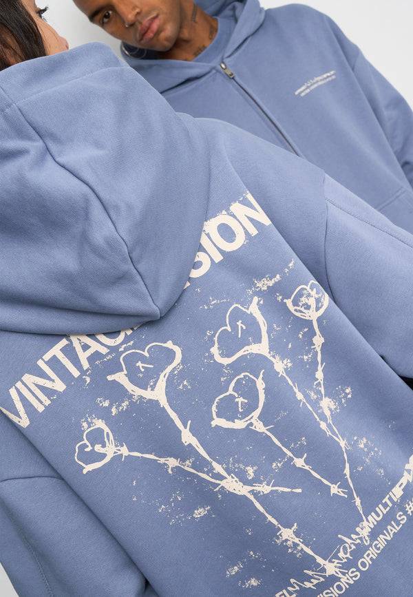 Multiply Spparel Oversize Zip Hoodie V VISIONS Wild Wind Hotsell