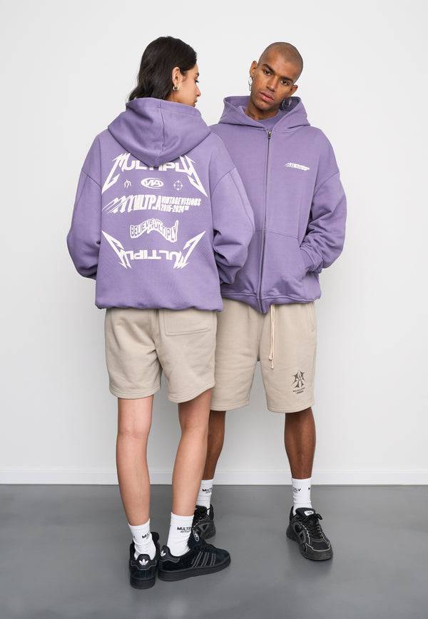Multiply Spparel Oversize Zip Hoodie TEAMWORK Cadet Schlussverkauf