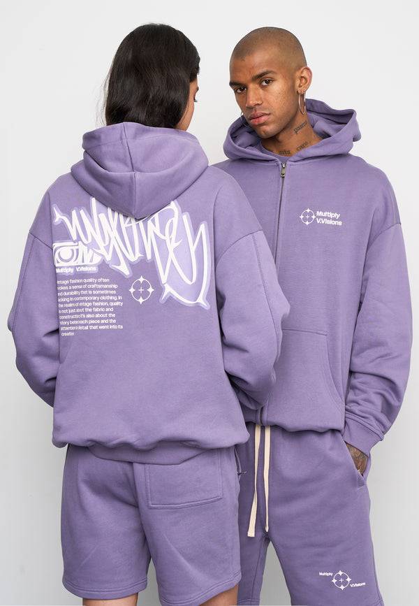 Multiply Spparel Oversize Zip Hoodie VISIONARY Cadet Günstiger Verkauf