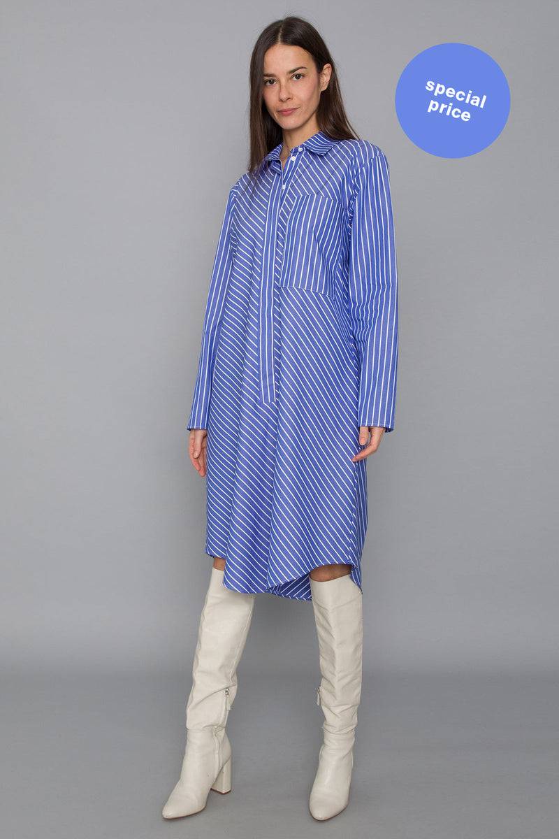 Mykke Hofmann Bio-Baumwoll-Popeline-Kleid Keila Sonderangebot der Fabrik