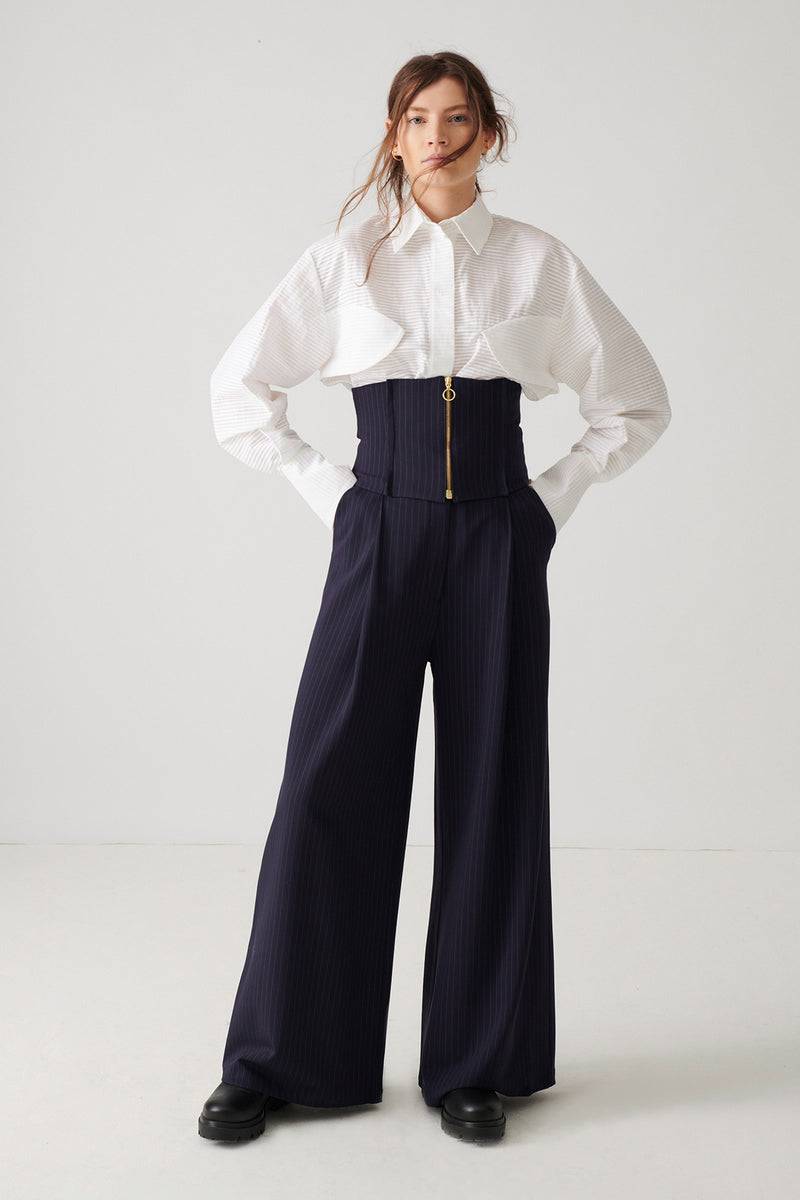 Mykke Hofmann Cotton Plissée Blouse Lon Fabrikladen