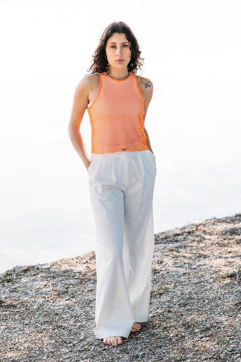 Mykke Hofmann Baumwoll-Mesh-Top Tila Angebote