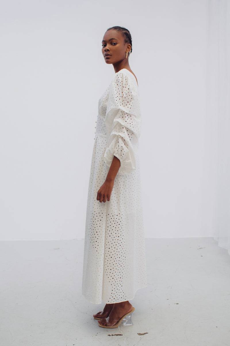 Mykke Hofmann Spitzenkleid Kairo aus Bio-Baumwolle Fabrik Onlineshop