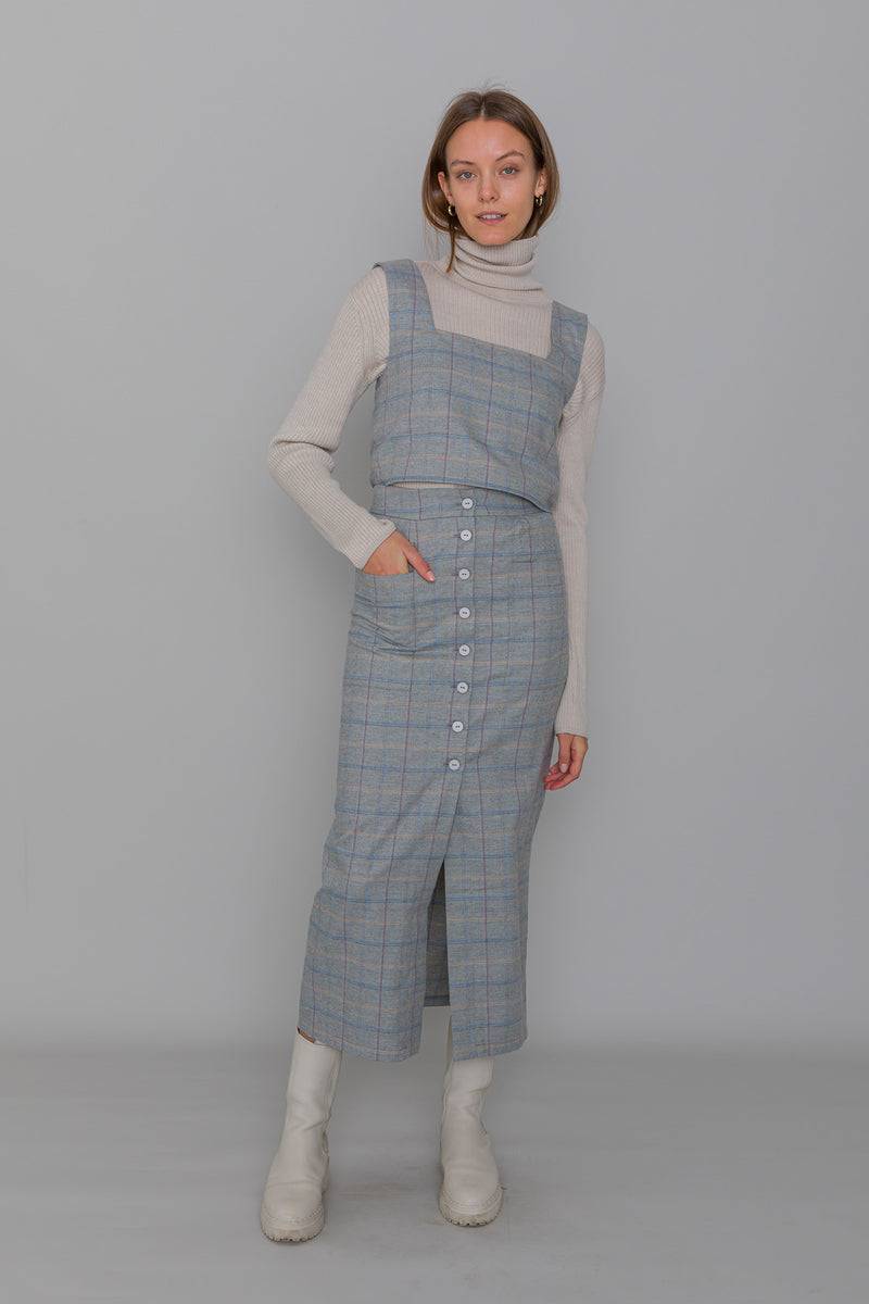 Mykke Hofmann Rock Ruth aus Bio Flanell Baumwolle Rabatt