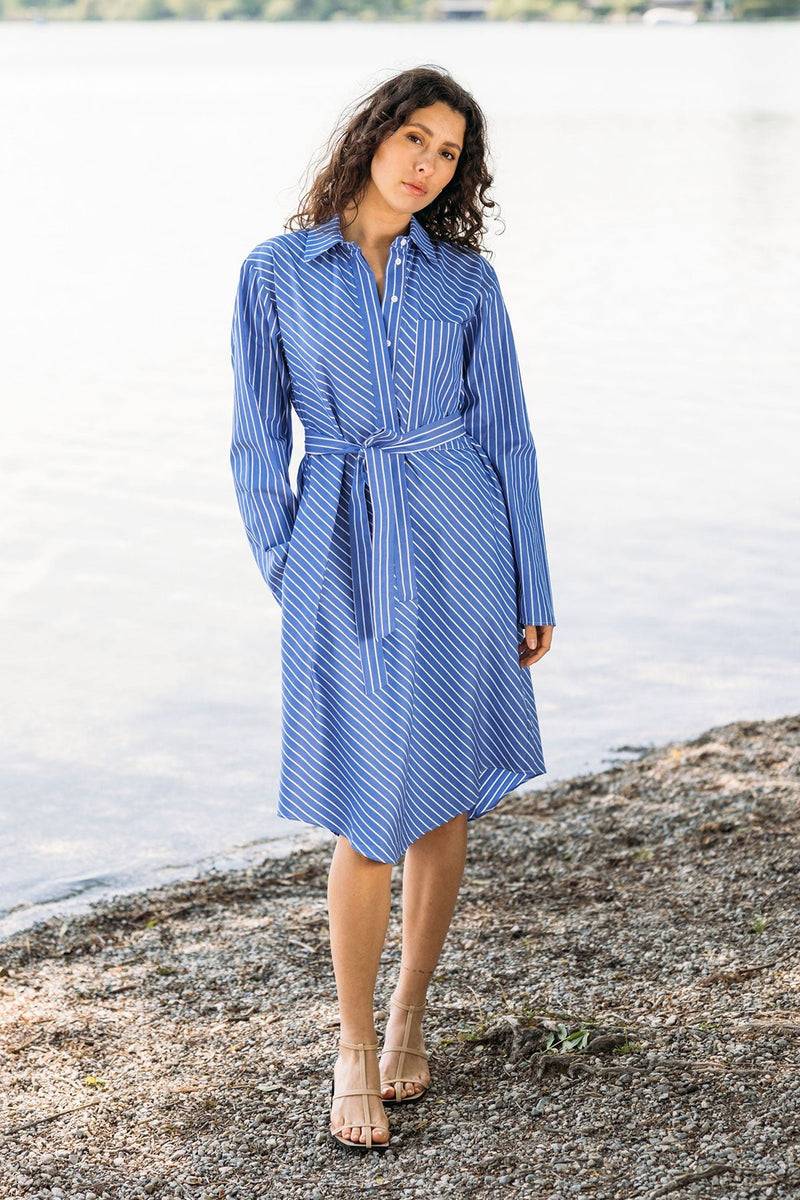 Mykke Hofmann Bio-Baumwoll-Popeline-Kleid Keila Saisonschlussverkauf