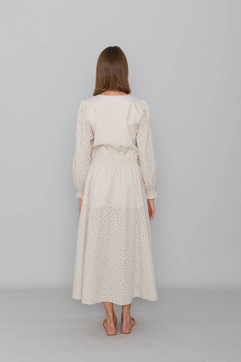 Mykke Hofmann Spitzenkleid Korva aus Bio-Baumwolle Osterangebot