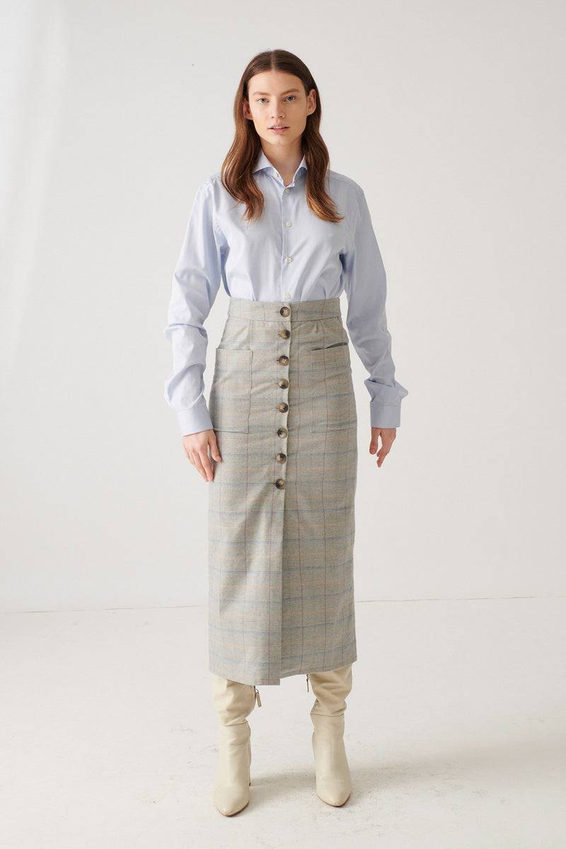 Mykke Hofmann Rock Ruth aus Bio Flanell Baumwolle Zeitbegrenzte Promotion