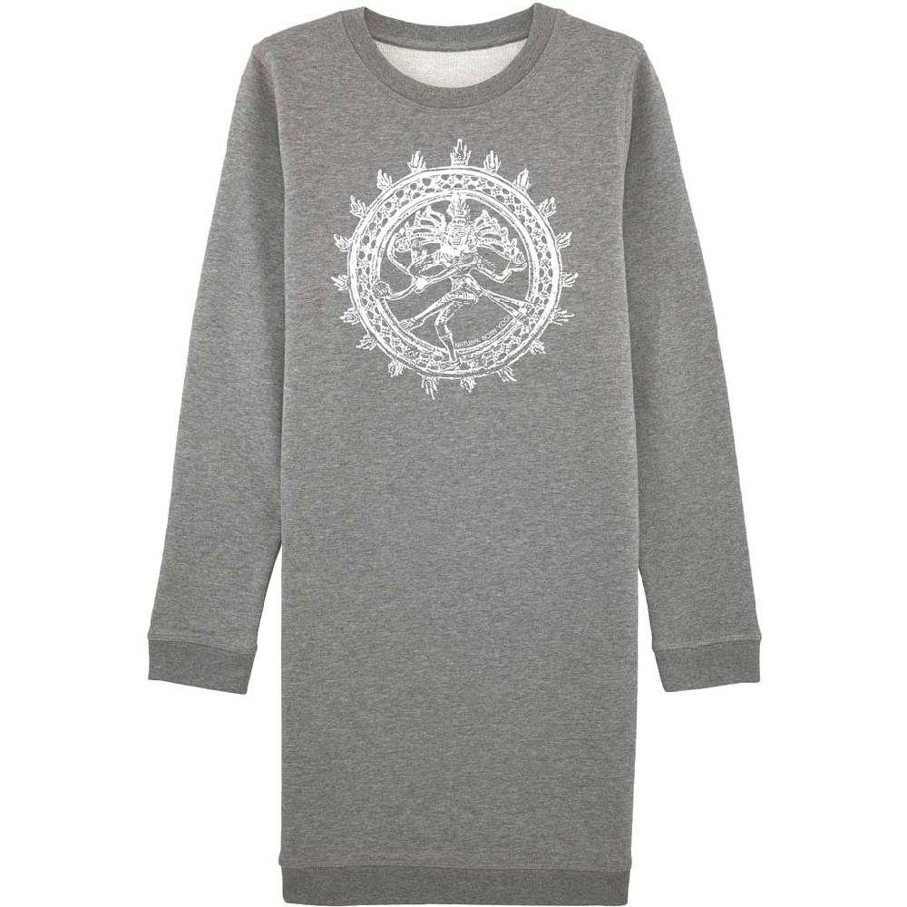 Natural Born Yogi Shiva Fever – Sweatshirt Kleid grau Kauf eins, bekomm eins gratis