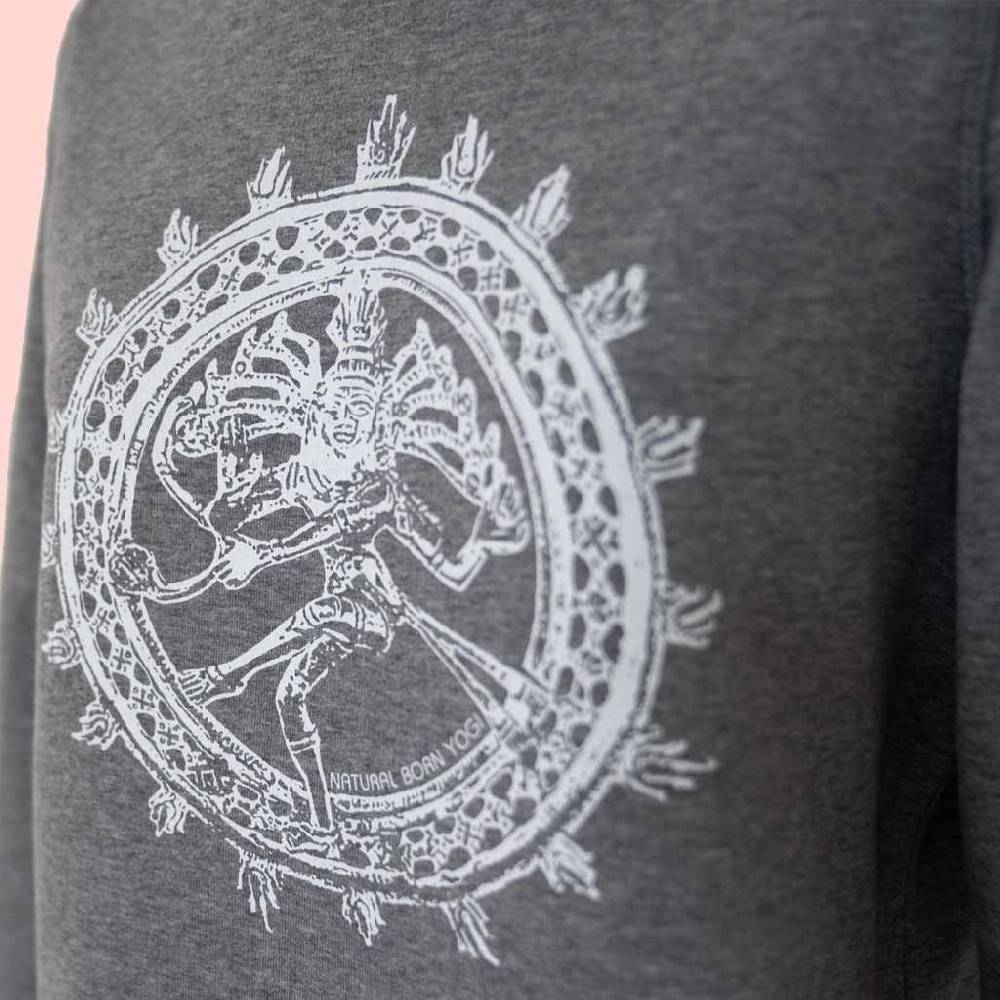 Natural Born Yogi Shiva Fever – Sweatshirt Kleid grau Kauf eins, bekomm eins gratis