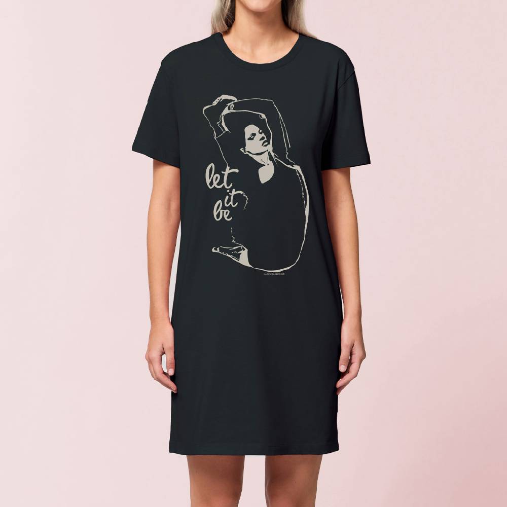Natural Born Yogi Let it be – Yoga Shirtkleid schwarz VIP-Rabatte