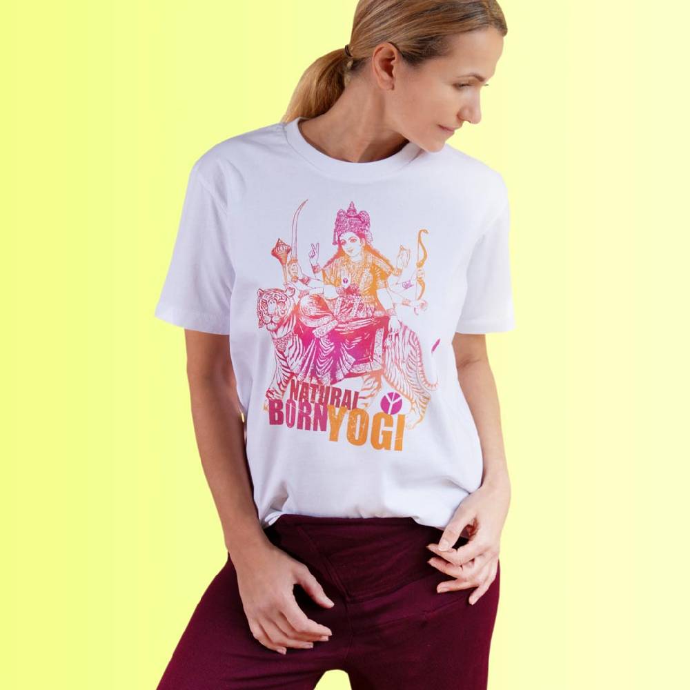 Natural Born Yogi Delicious Durga – T-Shirt Bis zu 50% Rabatt