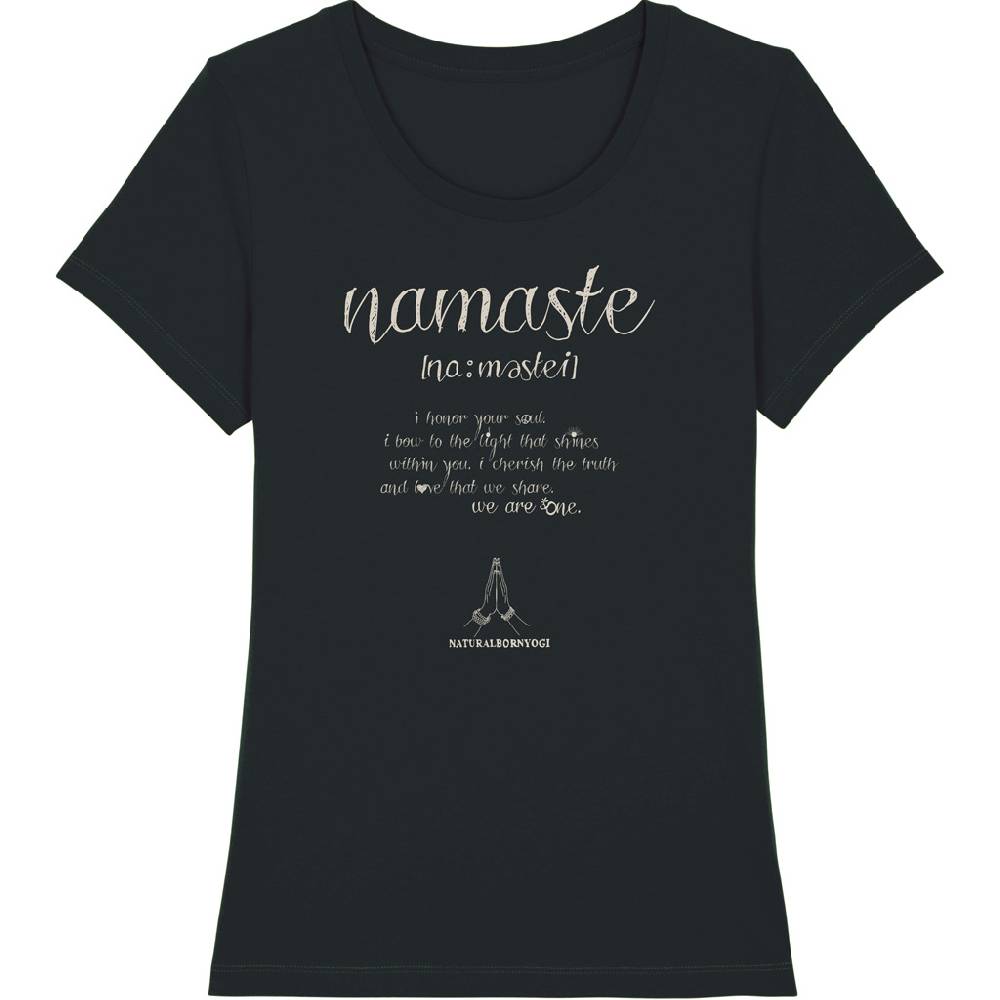 Natural Born Yogi Namaste Love – Yoga Shirt schwarz Bis zu 60% Rabatt