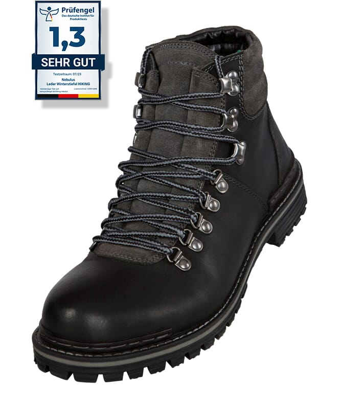 Nebulus Leder Winterstiefel HIKING Herren mit Merinowolle Fabrik Onlineshop