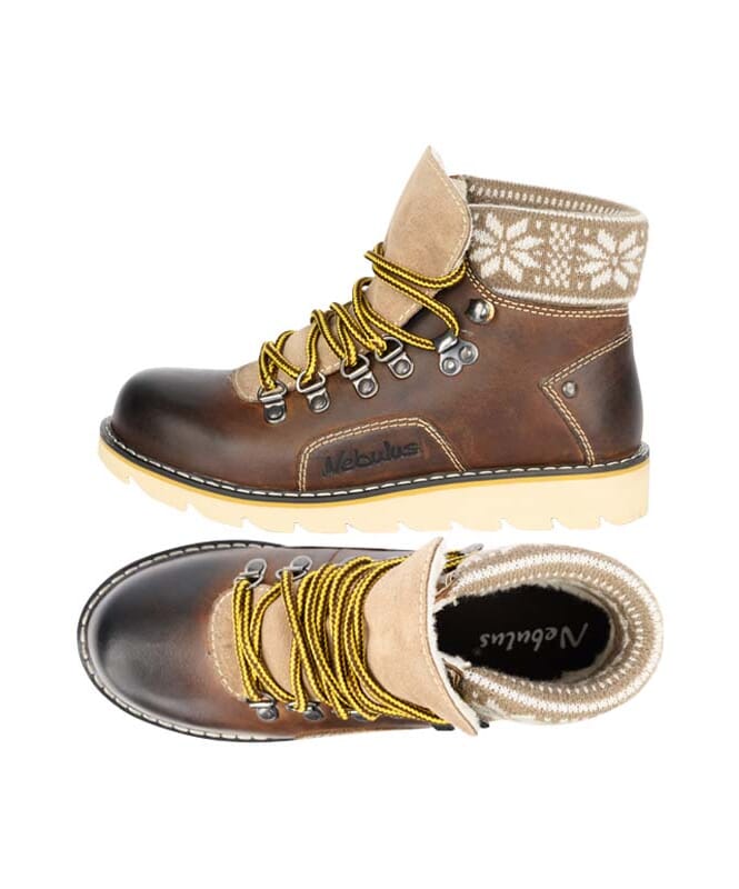 Nebulus Leder Winterstiefel FURGIE Damen mit Merinowolle Nur noch ein Tag übrig