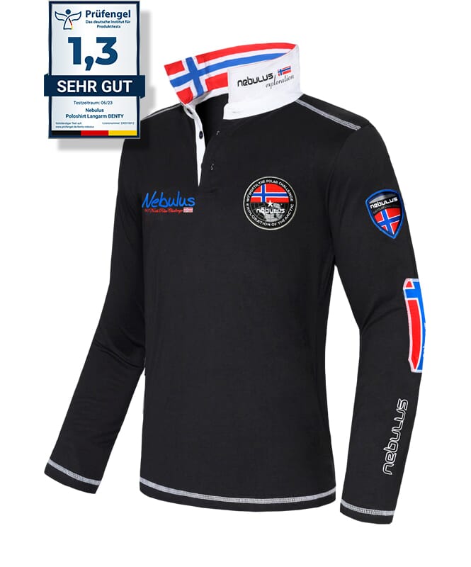 Nebulus Poloshirt langarm BENTY Herren zollfrei