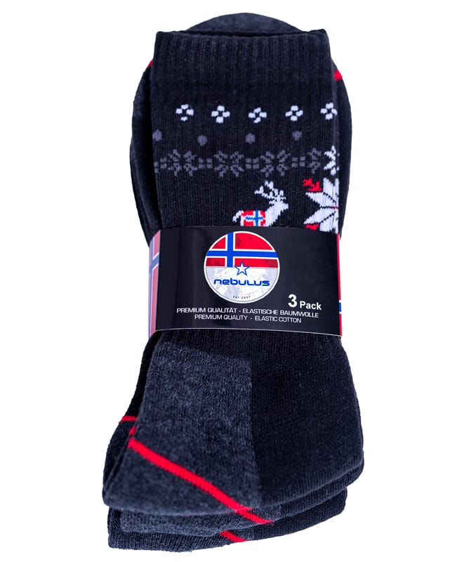Nebulus Norweger Thermosocken 3er Pack WOOLY Damen Fabrikpreis