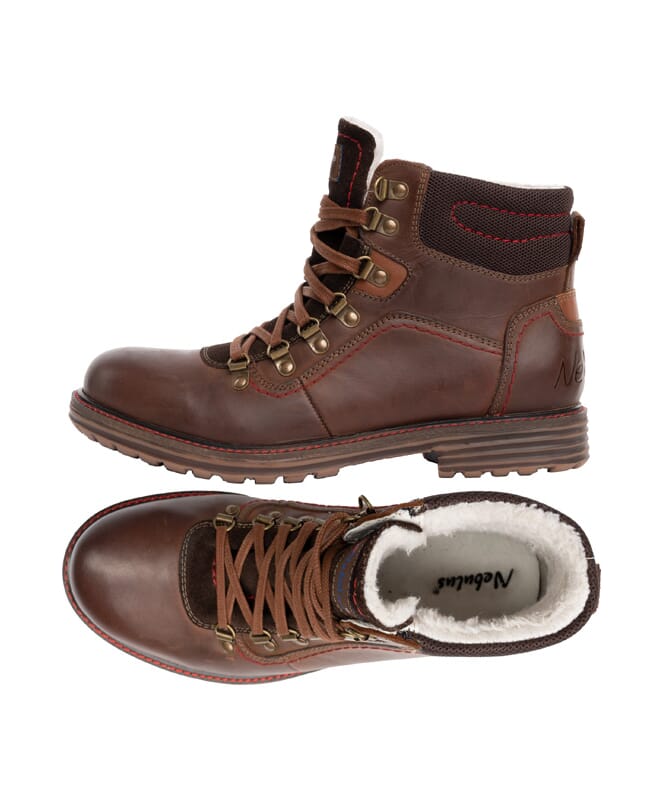 Nebulus LEDER WINTERSTIEFEL TOWER HERREN MIT MERINOWOLLE Black Friday