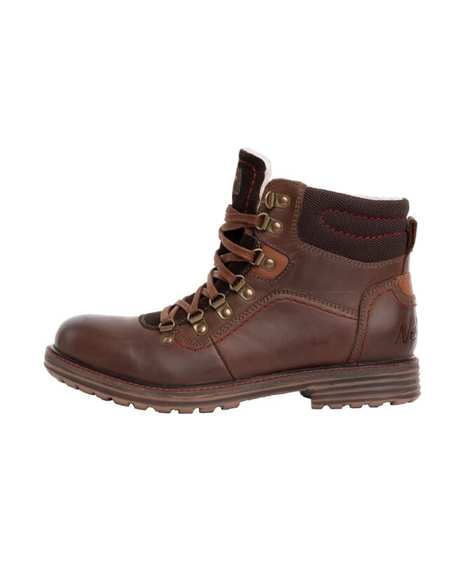 Nebulus LEDER WINTERSTIEFEL TOWER HERREN MIT MERINOWOLLE Black Friday