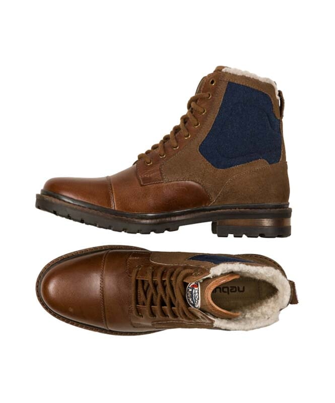 Nebulus Leder Winterstiefel BILL Herren mit Merinowolle Cyber Monday