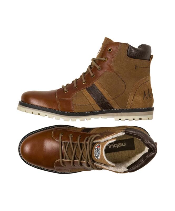 Nebulus Leder Winterstiefel WALKER Herren mit Merinowolle Lagerräumung