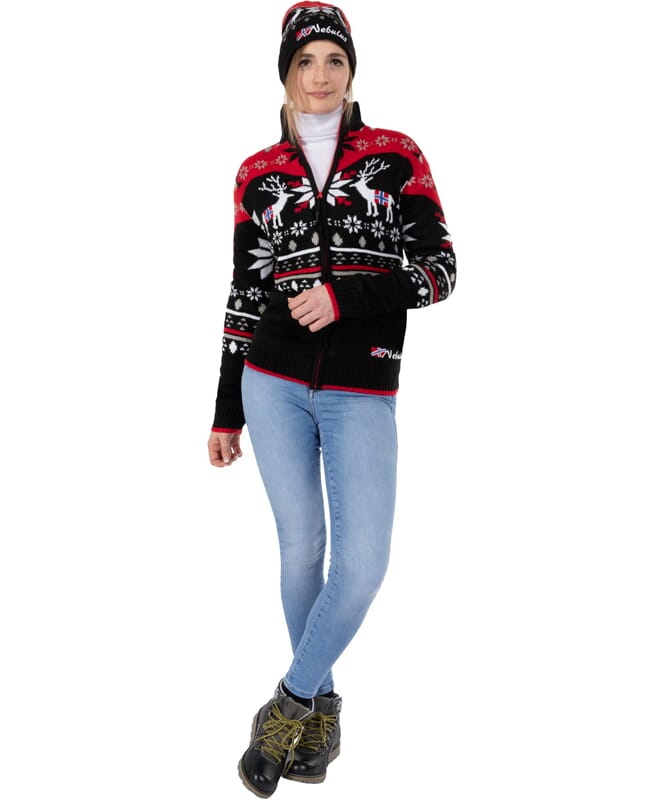 Nebulus Norweger Strickjacke mit Teddyfell SVERRE Damen Wochenangebot