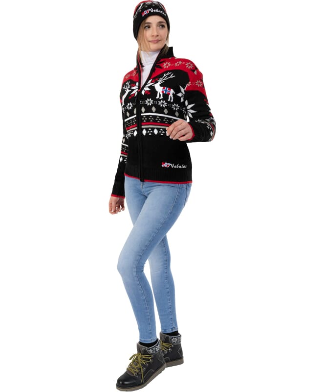 Nebulus Norweger Strickjacke mit Teddyfell SVERRE Damen Wochenangebot