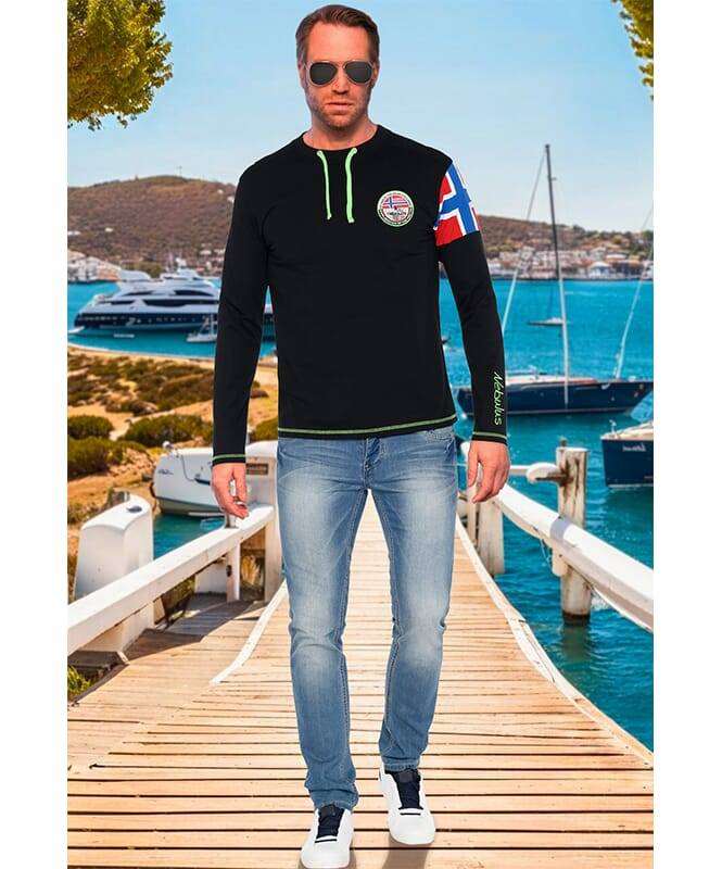 Nebulus Langarmshirt FRERK Herren Speichern exportieren