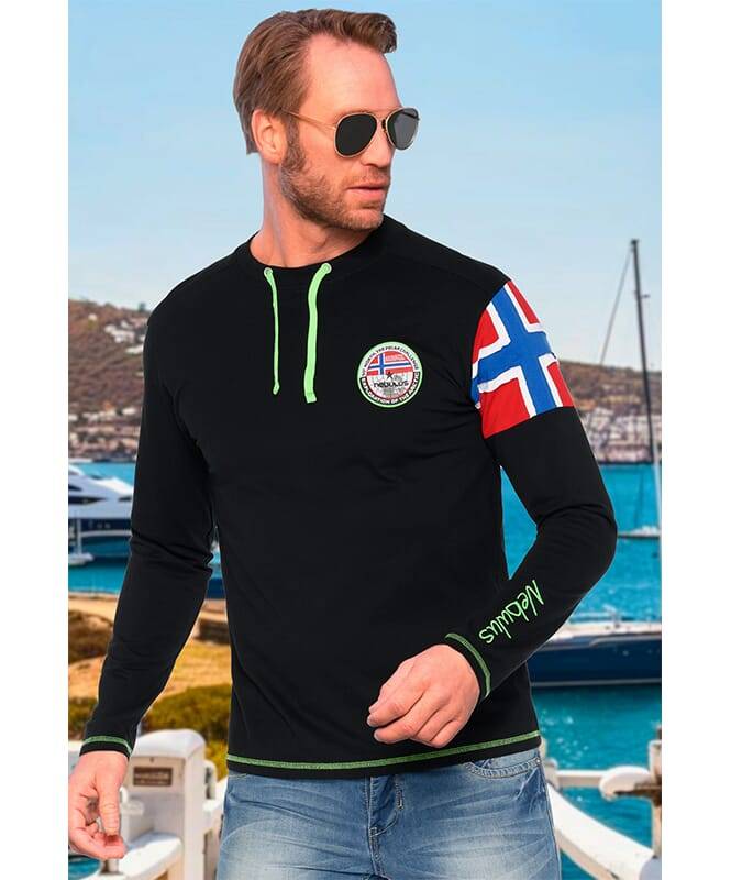 Nebulus Langarmshirt FRERK Herren Speichern exportieren