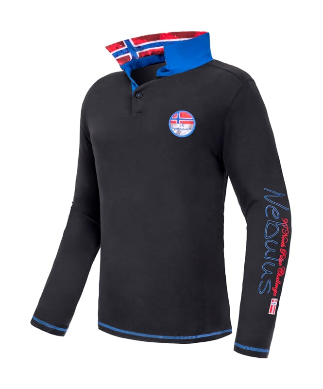 Nebulus Langarm Polo SECOND Herren Jubiläumsangebot