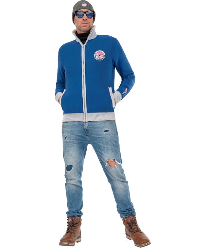 Nebulus Norweger Strickjacke mit Teddyfell STORY Herren 2025