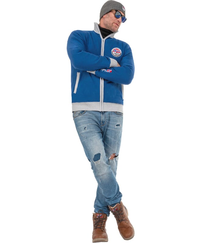 Nebulus Norweger Strickjacke mit Teddyfell STORY Herren 2025