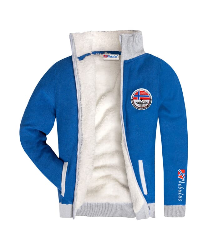 Nebulus Norweger Strickjacke mit Teddyfell STORY Herren 2025