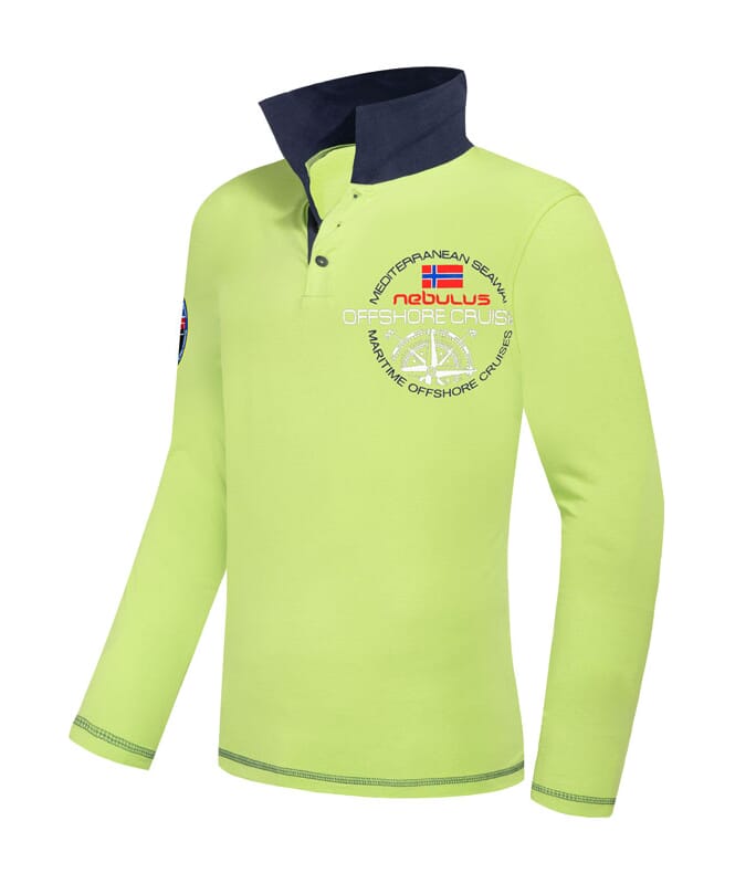 Nebulus Poloshirt langarm BILLER Herren Saisonschlussverkauf
