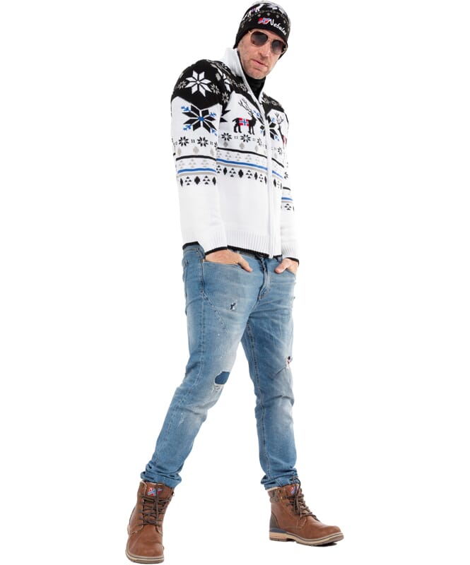 Nebulus Norweger Strickjacke mit Teddyfell SVERRE Herren Blitzangebot