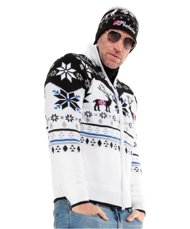 Nebulus Norweger Strickjacke mit Teddyfell SVERRE Herren Blitzangebot