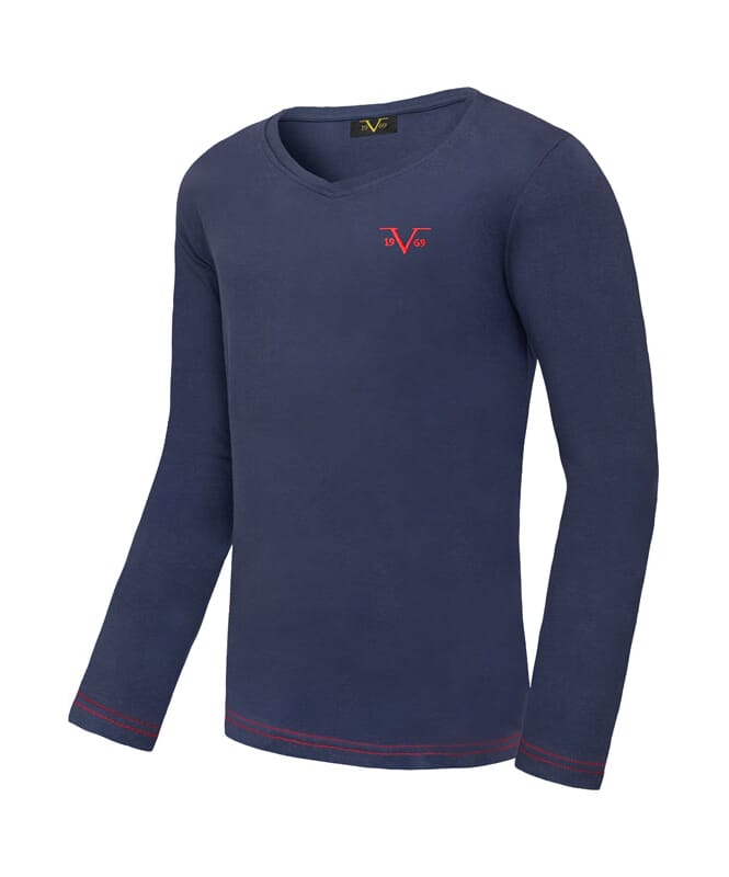 Nebulus 19V69 Langarmshirt V-Neck Herren Zeitbegrenzte Promotion