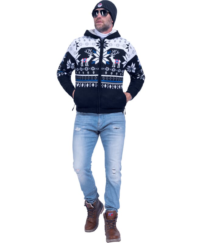 Nebulus Norweger Jacke Hoody mit Teddyfell NORON Herren Bis zu 50% Rabatt