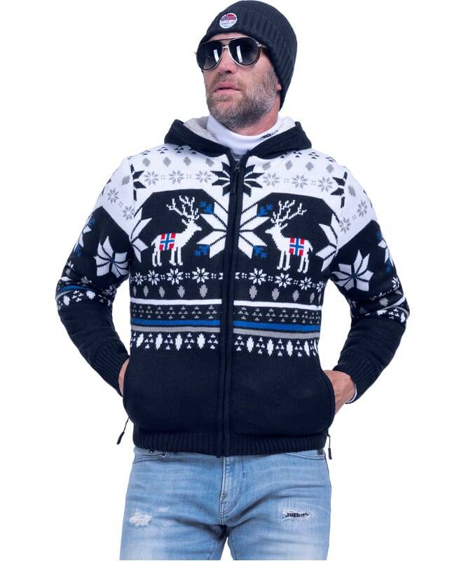 Nebulus Norweger Jacke Hoody mit Teddyfell NORON Herren Bis zu 50% Rabatt