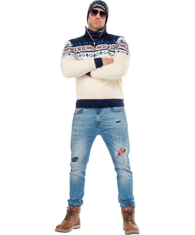 Nebulus Norweger Strickpulli mit Teddyfell STEEN Herren 2025