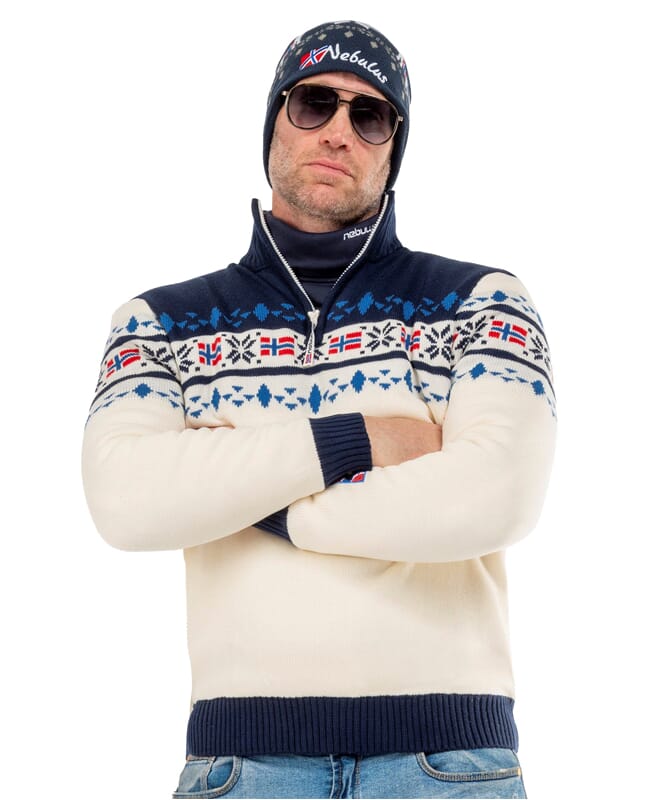 Nebulus Norweger Strickpulli mit Teddyfell STEEN Herren 2025