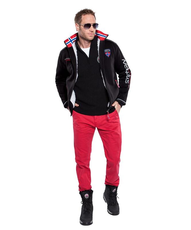 Nebulus Winter-Softshelljacke Teddyfell STYLER FUR Herren Auslauf