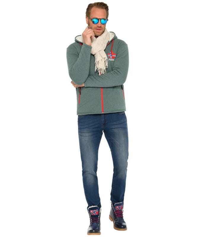 Nebulus Fleecejacke mit Teddyfell BRITANNIA Herren Kostenloser Versand