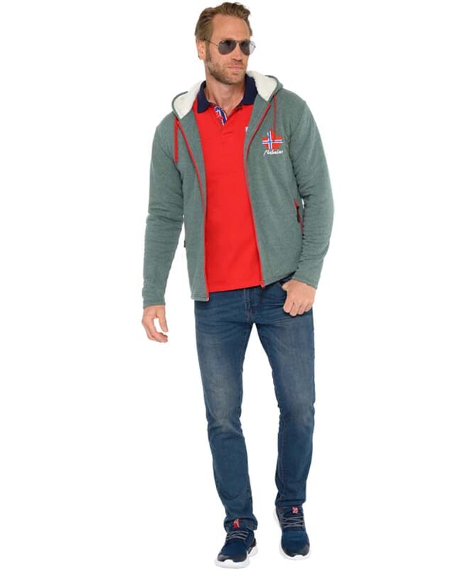 Nebulus Fleecejacke mit Teddyfell BRITANNIA Herren Kostenloser Versand