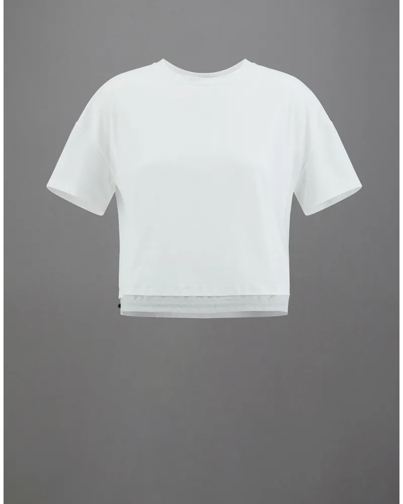 Herno Laminar T Shirt Mit Kordelzug Aus Dynamic Interlock Weiß Black Friday Preise