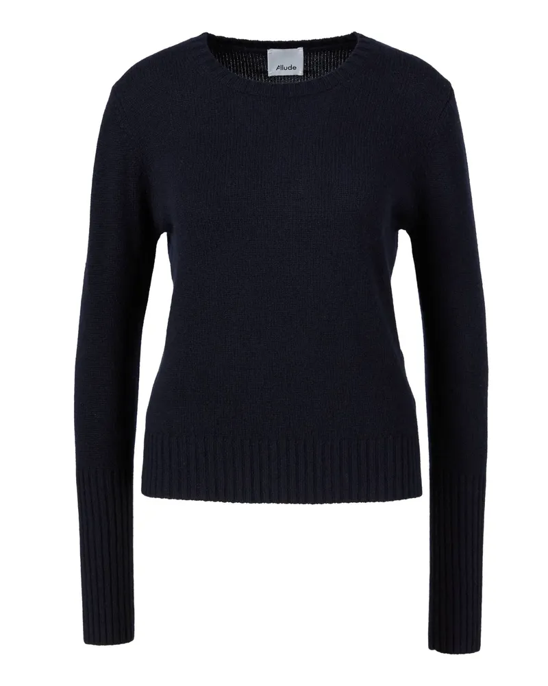ALLUDE Cashmere Pullover Marineblau Blau Kostenloser Versand